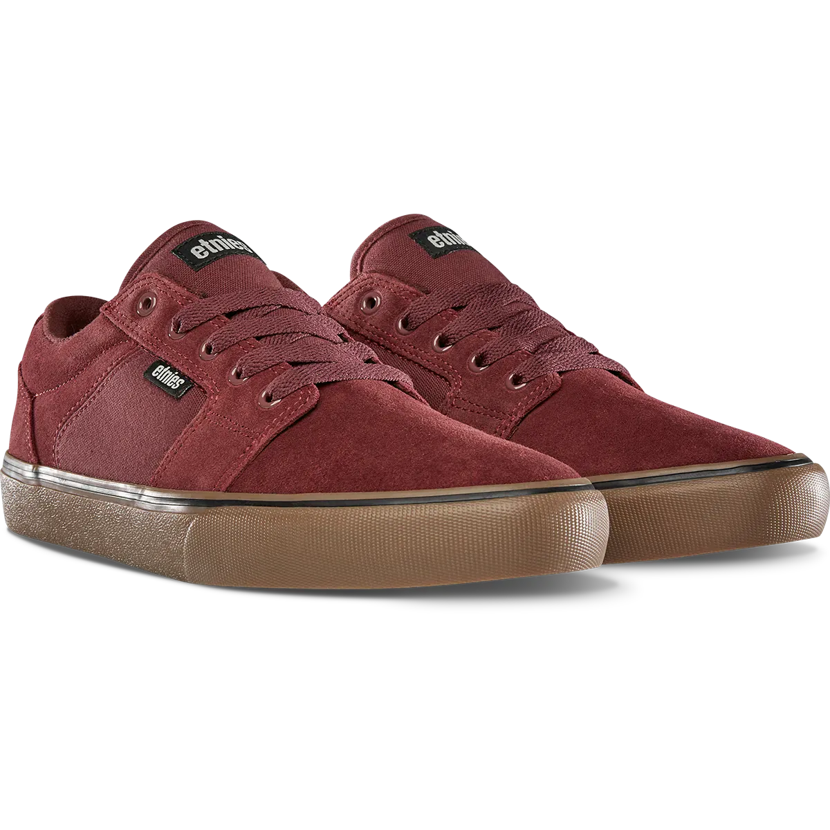etnies-barge-ls-scarpe-da-skate-low-top-burgundy-gum image 5