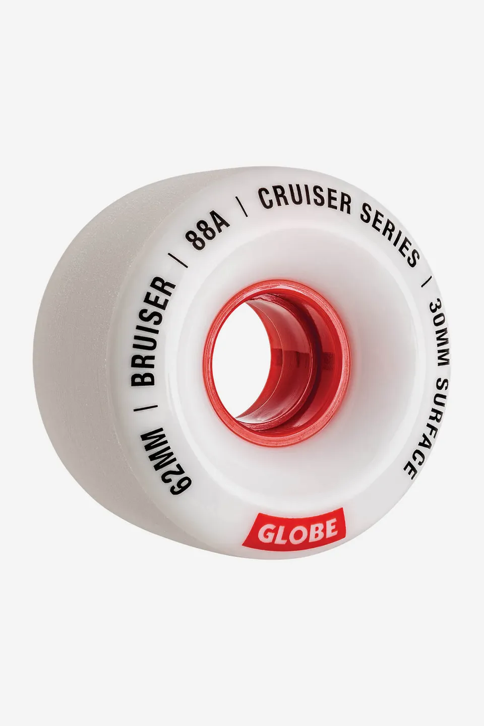 globe-bruiser-62mm-white-red-62-ruote-cruiser-4-pz image 1