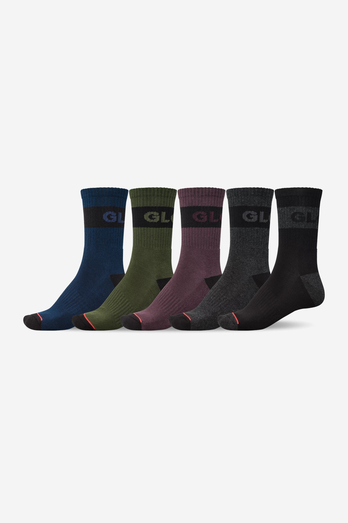 globe-horizons-calzini-crew-5-pack-dark-assorted image 1