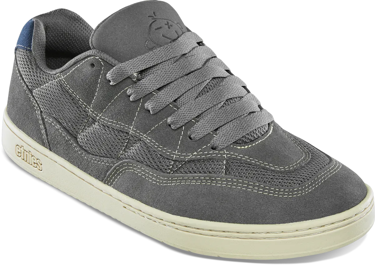 etnies-snake-scarpe-da-skate-chunky-dark-grey-suede-mesh image 4