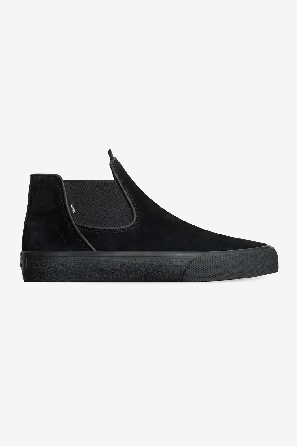 globe-dover-black-suede-gillette-scarpe-skate-mid-slip-on image 1