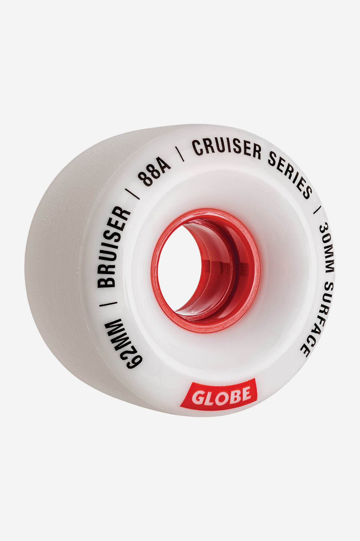 globe-bruiser-62mm-white-red-62-ruote-cruiser-4-pz image 1