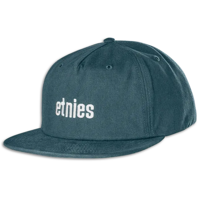 etnies-wordmark-embroidery-snapback-cappellino-5-pannelli-indigo image 1