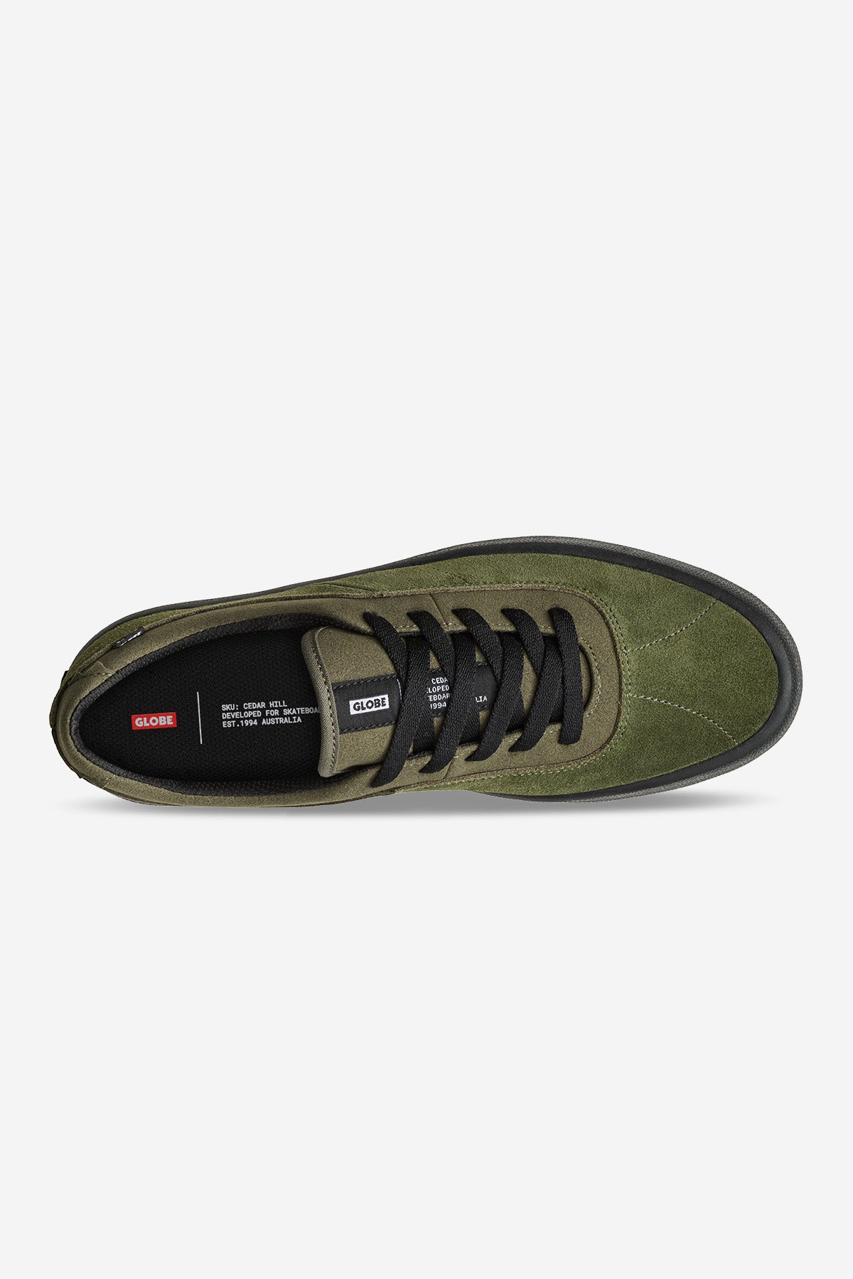 globe-melbek-olive-black-scarpe-skate-in-suede image 3