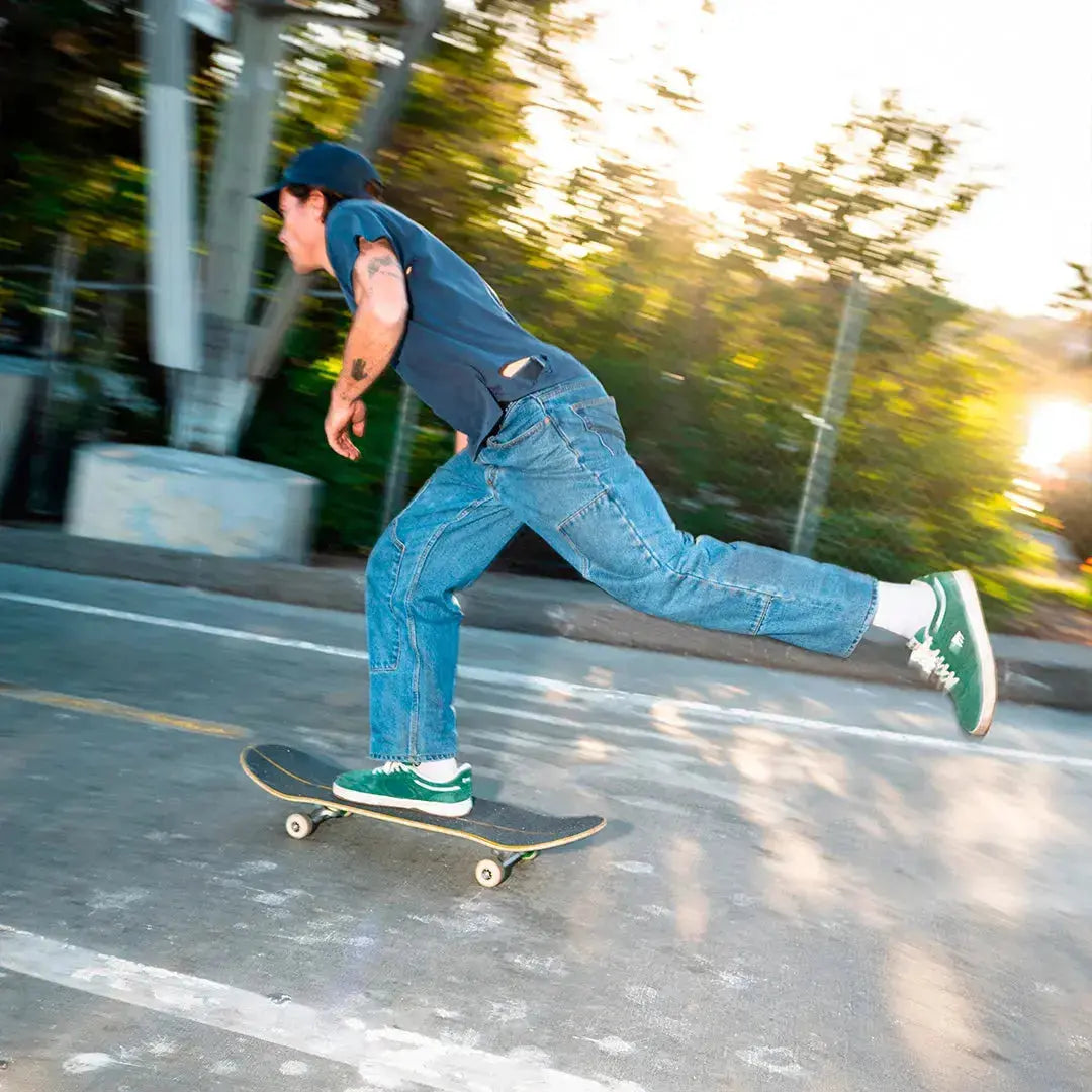 emerica-ksl-iii-scarpe-skate-kevin-spanky-long-hunter-green-hairy-suede image 7