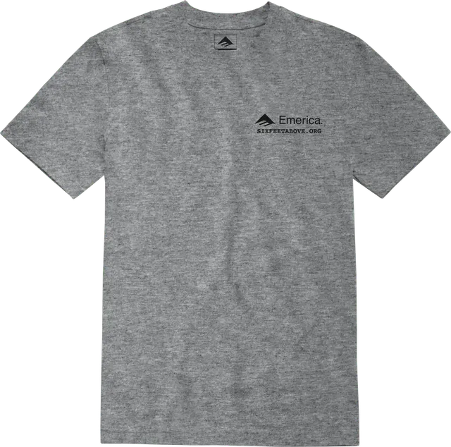 emerica-six-feet-above-skeleton-tee-t-shirt-grigia image 1