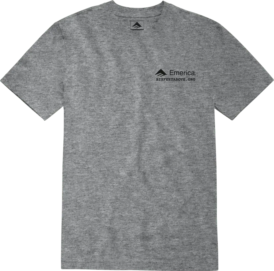 emerica-six-feet-above-skeleton-tee-t-shirt-grigia image 1