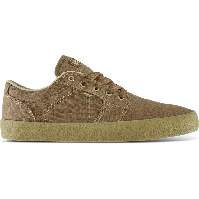 etnies-barge-ls-premium-brown-beige-gum-scarpe-skate-in-canapa image 1
