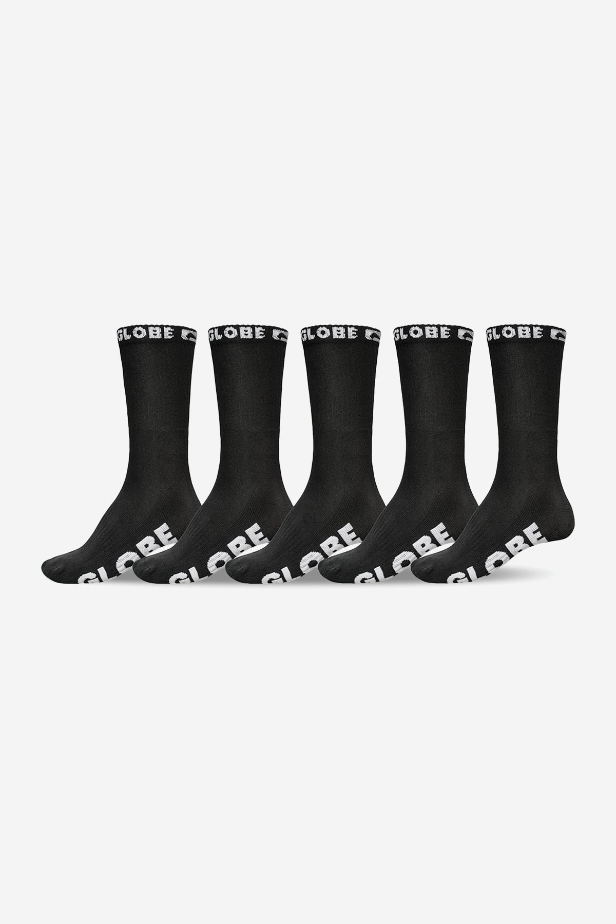globe-blackout-hi-crew-sock-5-pack-calze-nere image 1