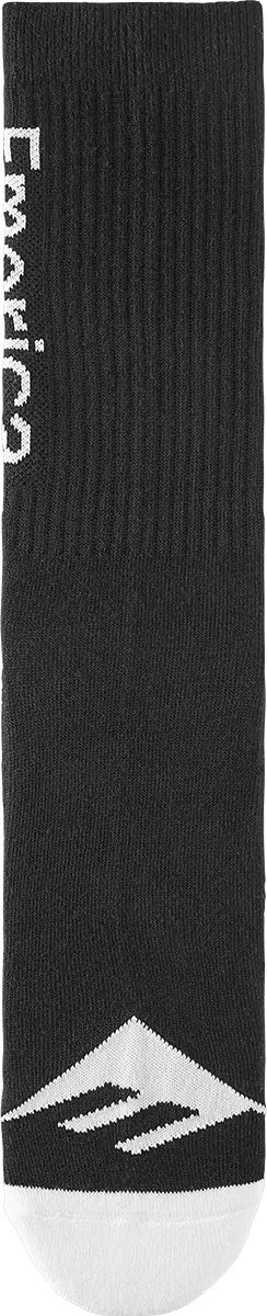 emerica-pure-crew-sock-black-white-calze-skate-imbottite image 2