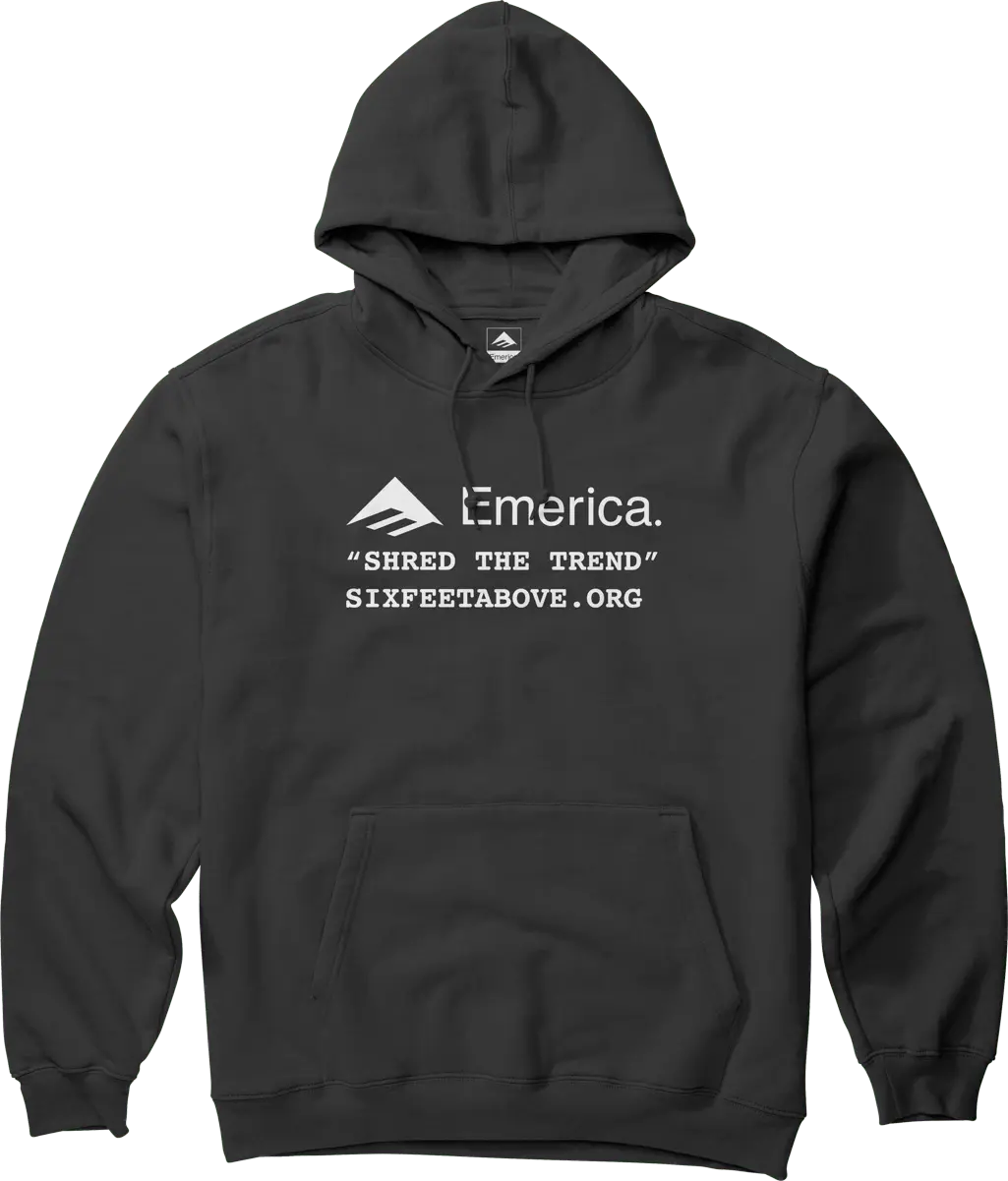 emerica-six-feet-above-pullover-felpa-hoodie-skate-nera image 1