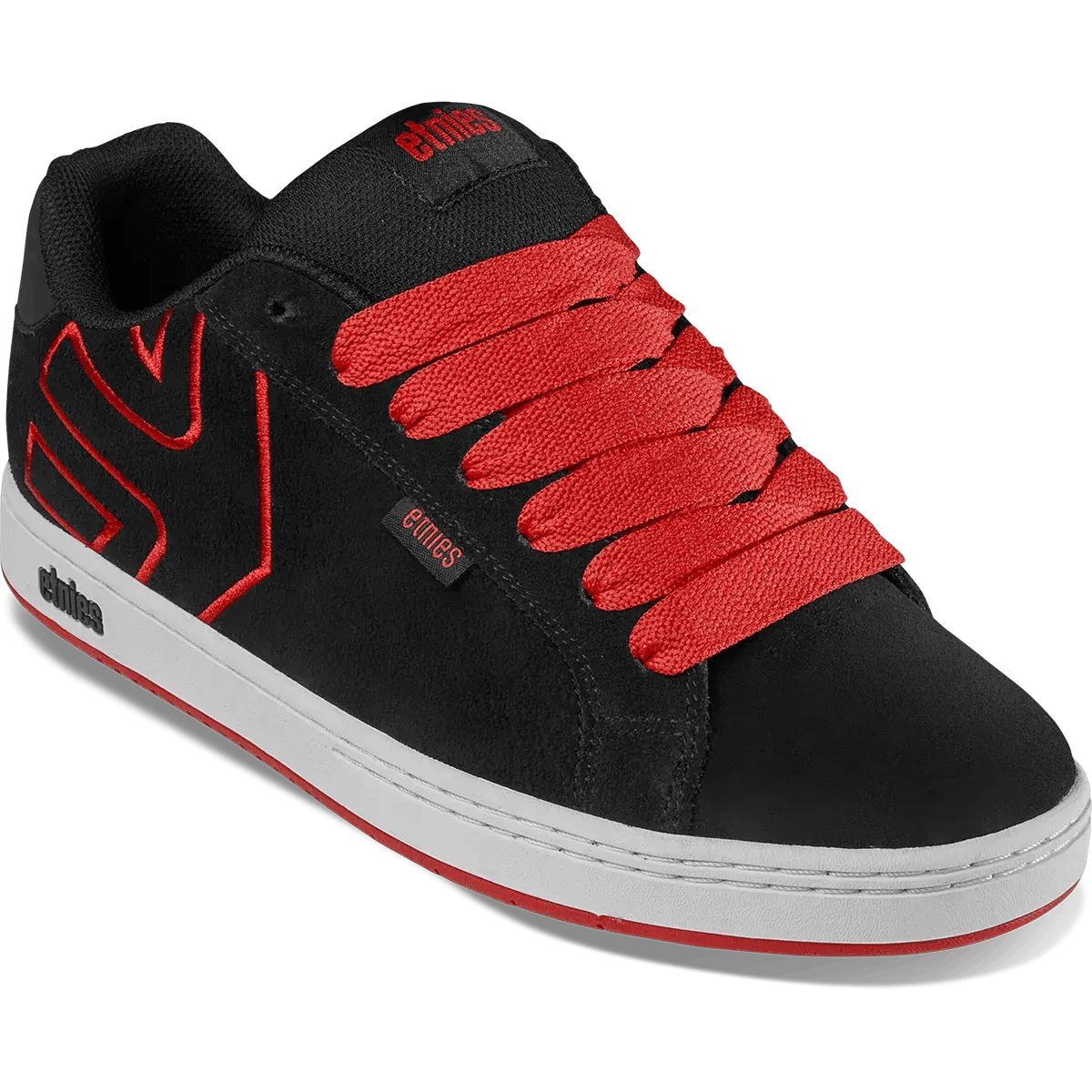 etnies-fader-scarpe-da-skate-nero-rosso image 4