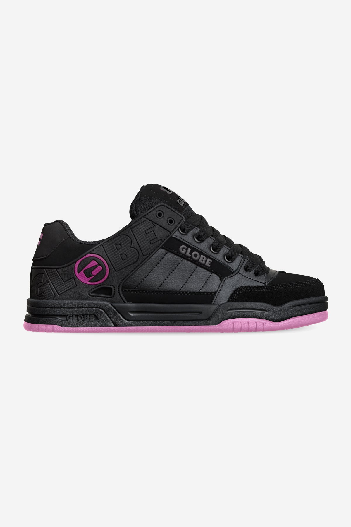 globe-tilt-scarpe-skate-heritage-black-black-pink image 1