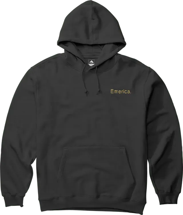 emerica-lockup-pullover-felpa-con-cappuccio-black-gold image 1