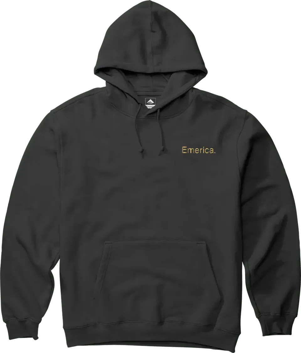 emerica-lockup-pullover-felpa-con-cappuccio-black-gold image 1