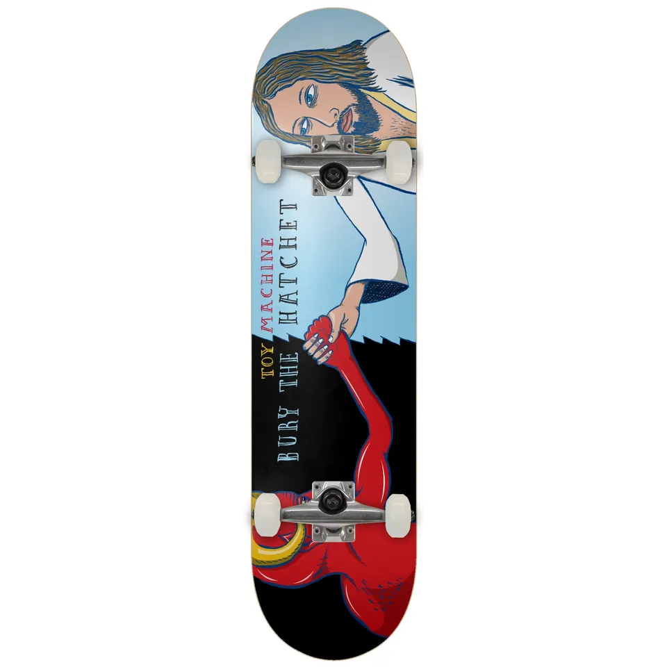 toy-machine-8-00-bury-the-hatchet-complete-skateboard-completo image 1