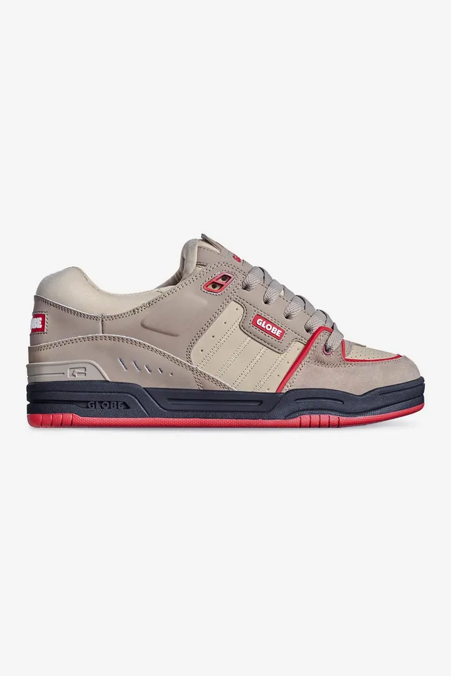 globe-fusion-shoes-khaki-red image 1