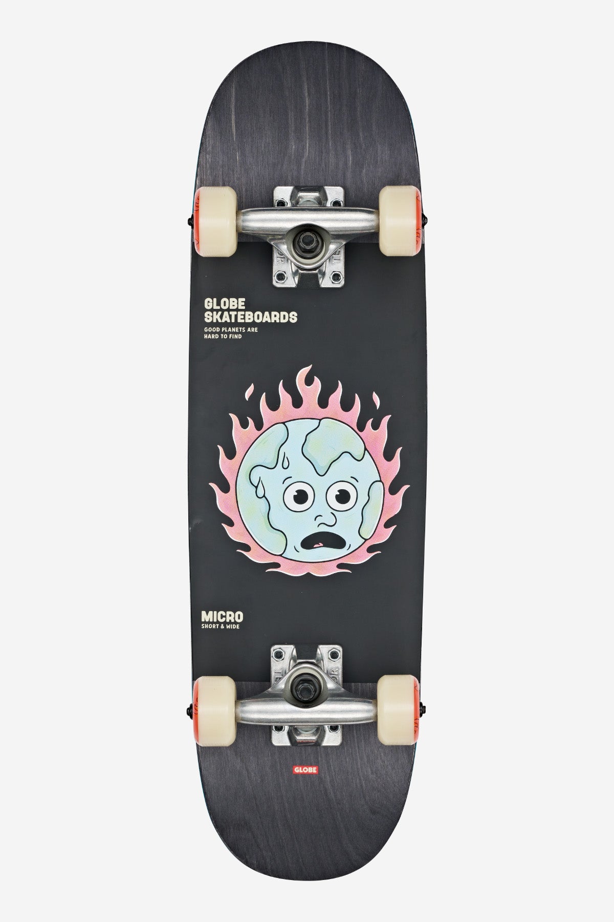 globe-kids-softie-83-micro-7-125-complete-skateboard-black-in-flames image 5
