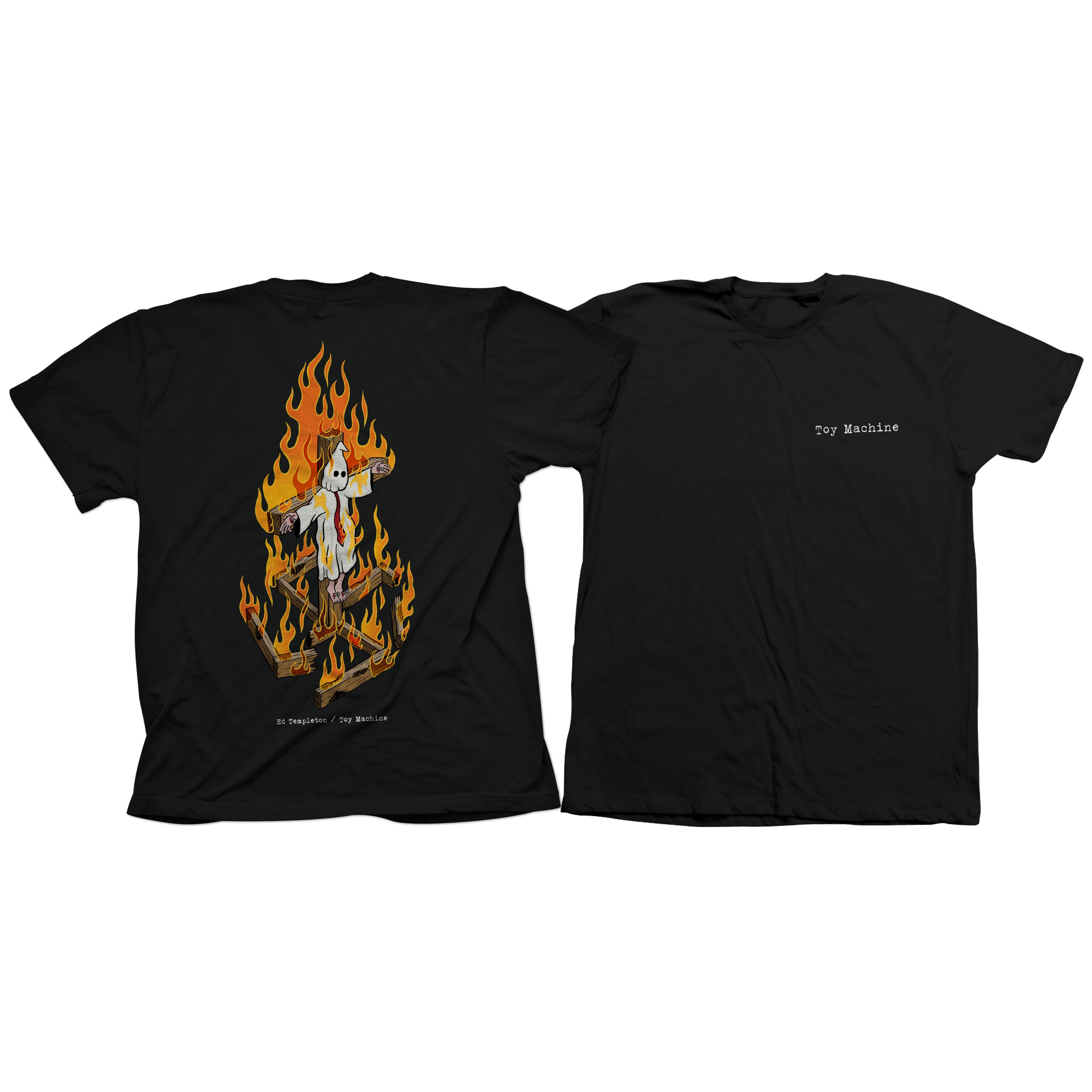 toy-machine-charred-cross-tee-nera-t-shirt-skate image 3