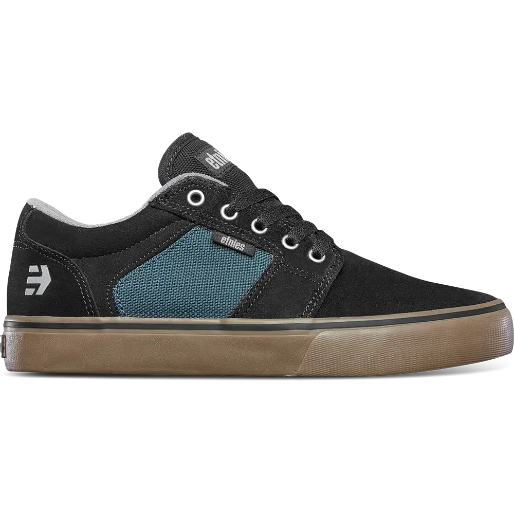 etnies-barge-ls-scarpa-skate-nero-teal image 1