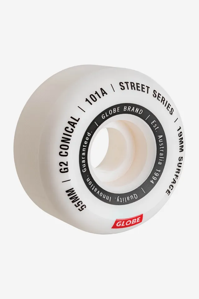 globe-g2-conical-street-53mm-white-essential-ruote-skate-4-pz image 1