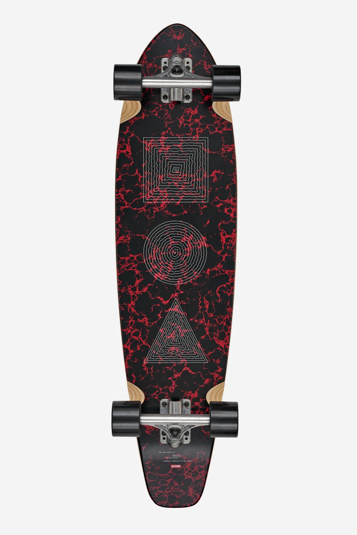 globe-all-time-35-longboard-completo-red-marble-stack image 1