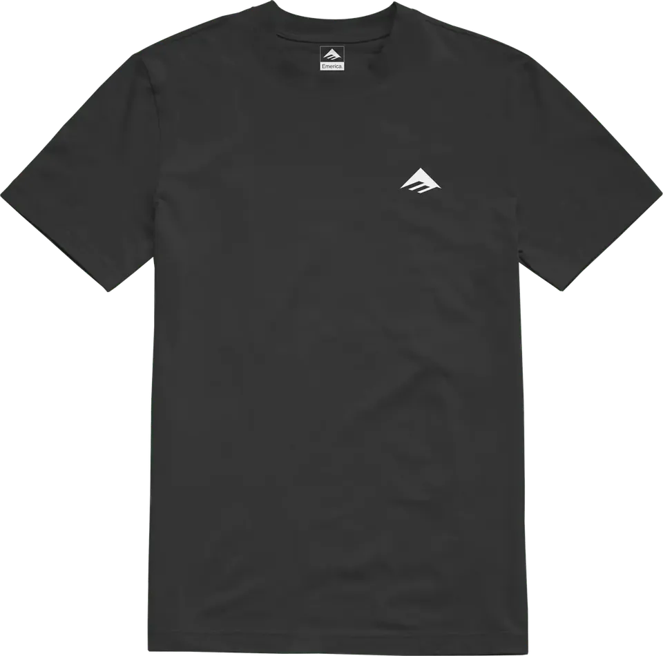 emerica-justified-triangle-tee-t-shirt-in-cotone-nero image 1