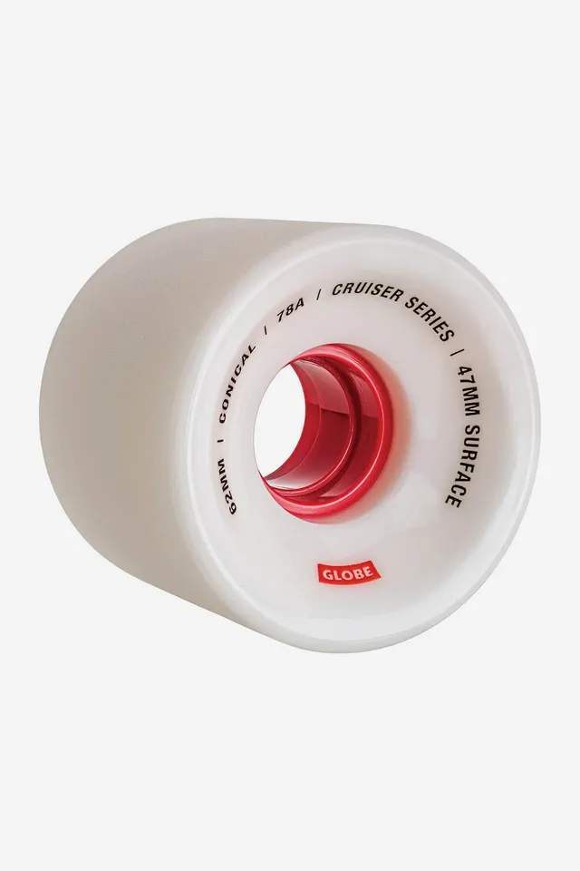globe-conical-cruiser-wheel-62mm-ruote-cruiser-white-red-62 image 1