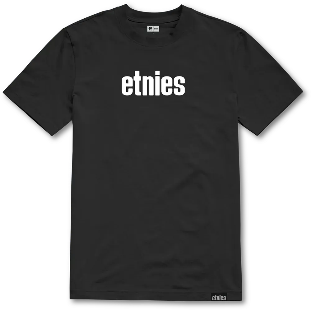 etnies-wordmark-tee-t-shirt-logo-nero image 1