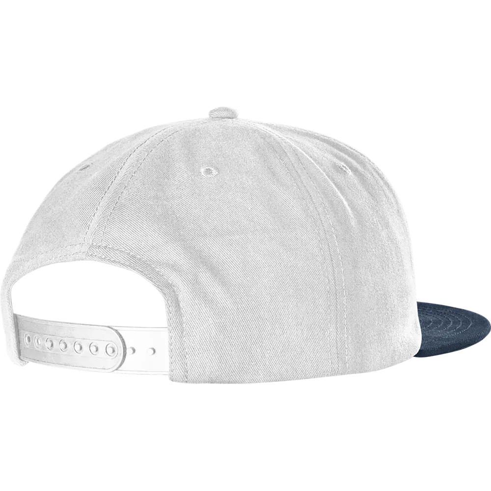 etnies-x-fos-snapback-cappellino-skate-white-navy image 6