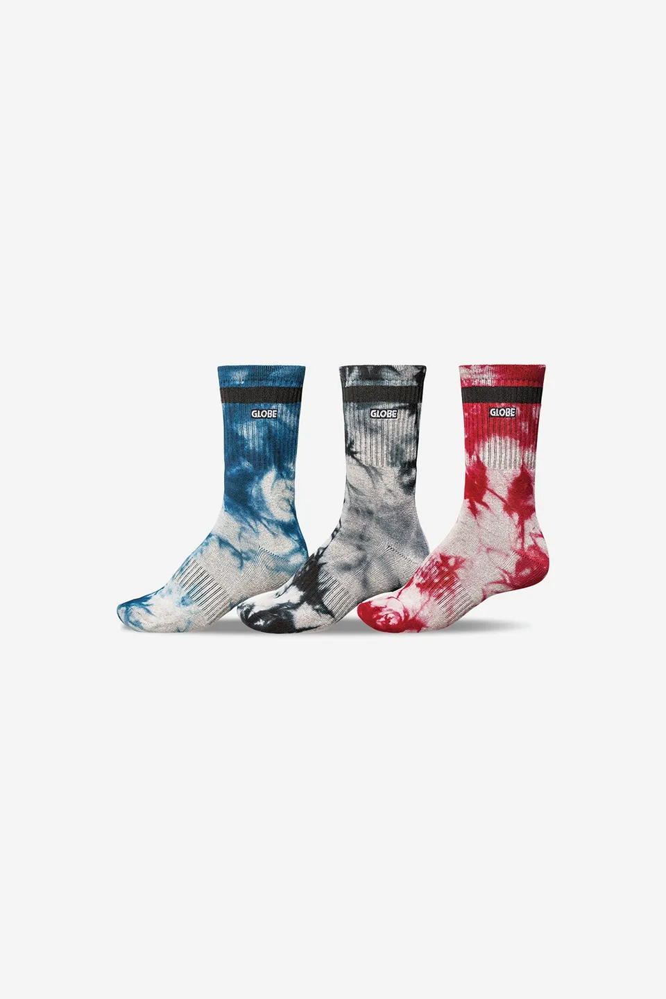 globe-all-tied-up-sock-3-pack-calzini-crew-assortiti image 1