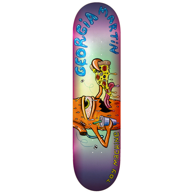 toy-machine-georgia-martin-pizza-8-00-tavola-skate-deck image 1