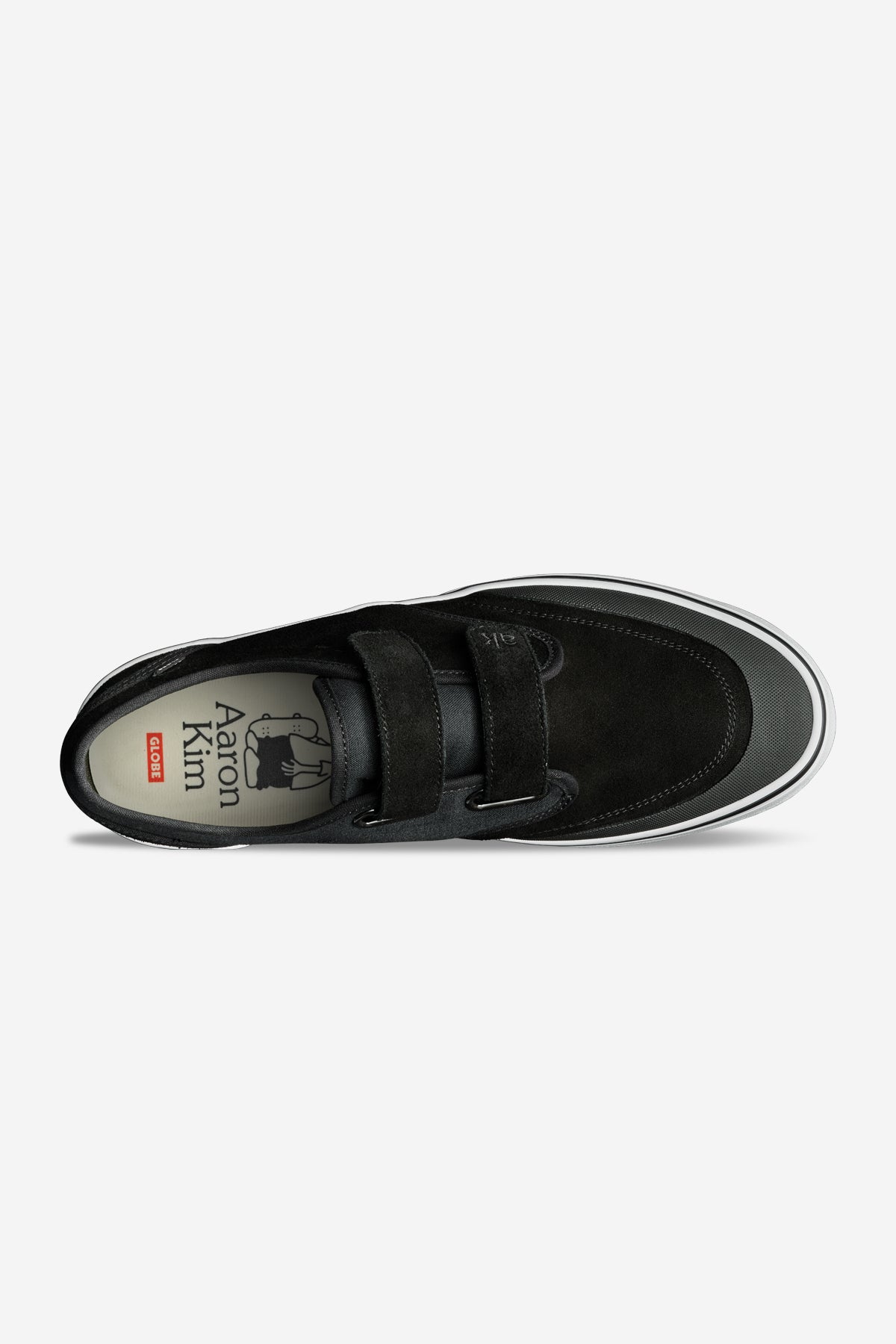 globe-motley-ii-strap-scarpe-skate-black-white image 2