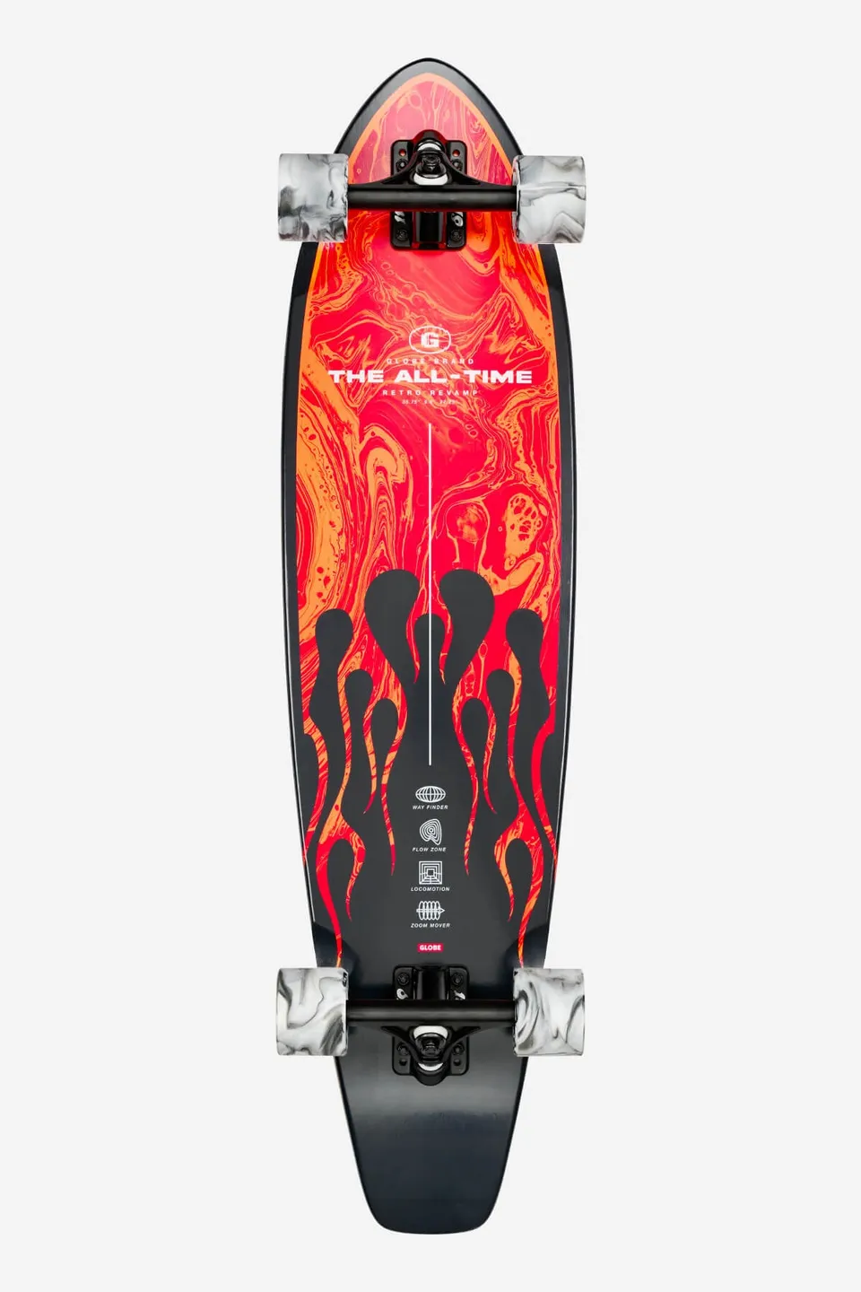 globe-all-time-35-longboard-red-flames image 1