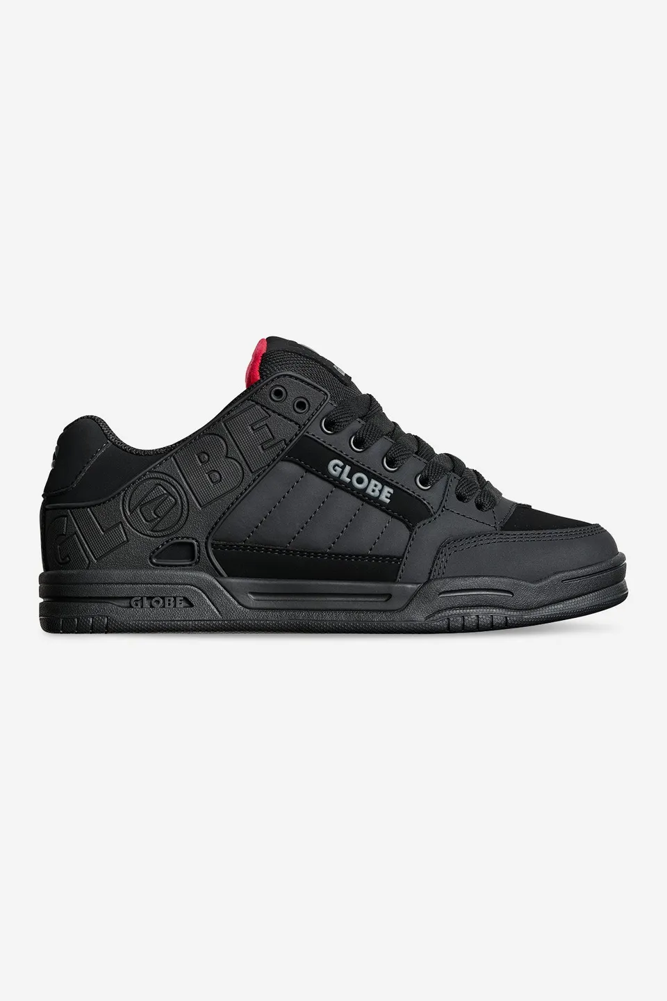 globe-tilt-black-red-tartan-scarpe-skate image 1