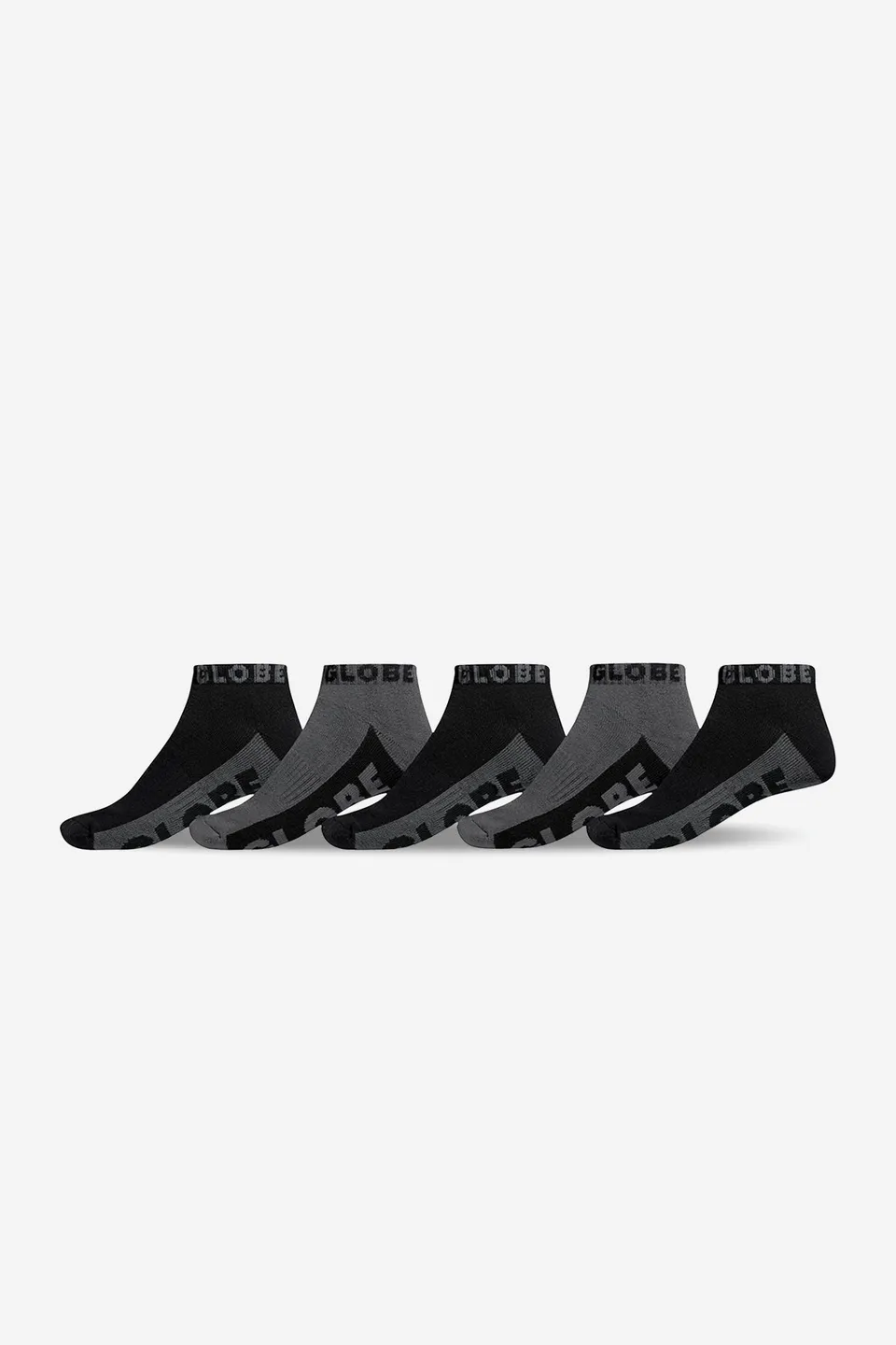 globe-b-g-calzini-ankle-5-pack-black-grey image 1