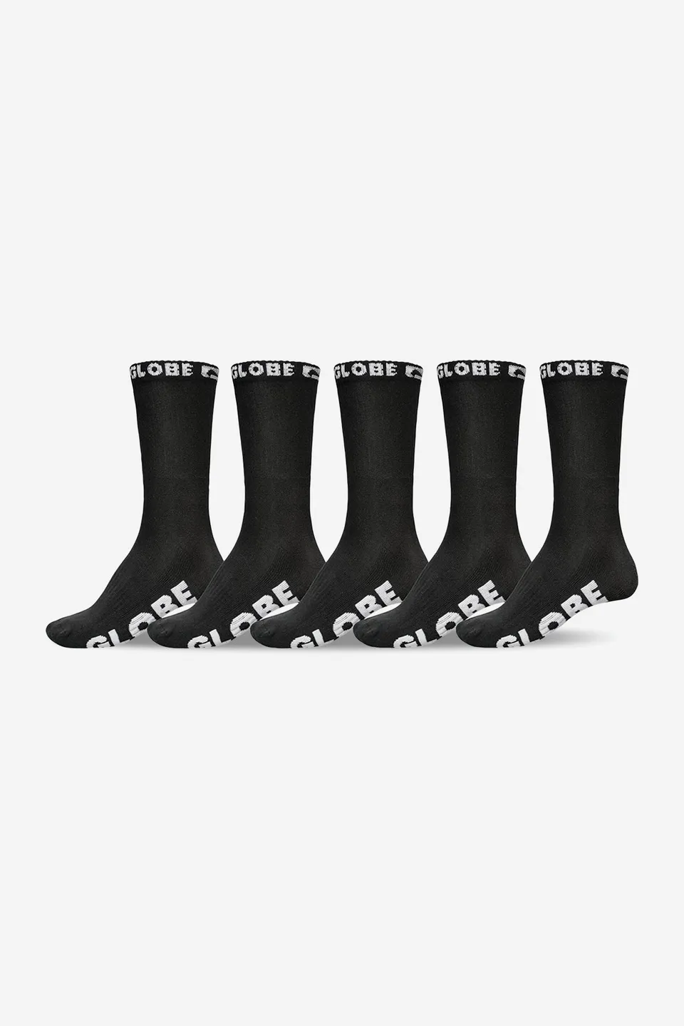 globe-blackout-hi-crew-sock-5-pack-calze-nere image 1