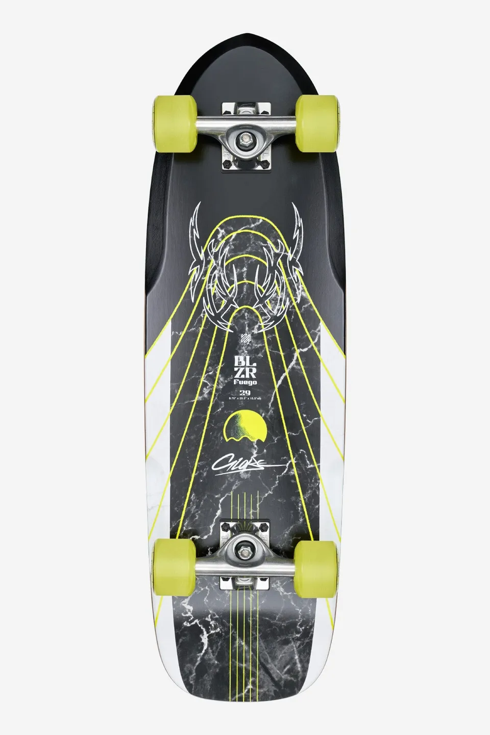 globe-blazer-fuego-29-cruiserboard-bamboo-green-skateboard-completo image 1