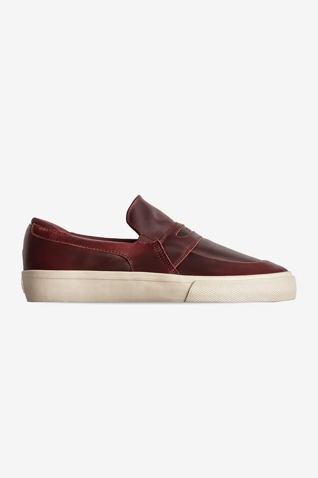 globe-liaizon-scarpe-skate-slip-on-oxblood-maalouf image 1