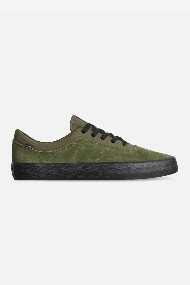 globe-melbek-olive-black-scarpe-skate-in-suede image 1