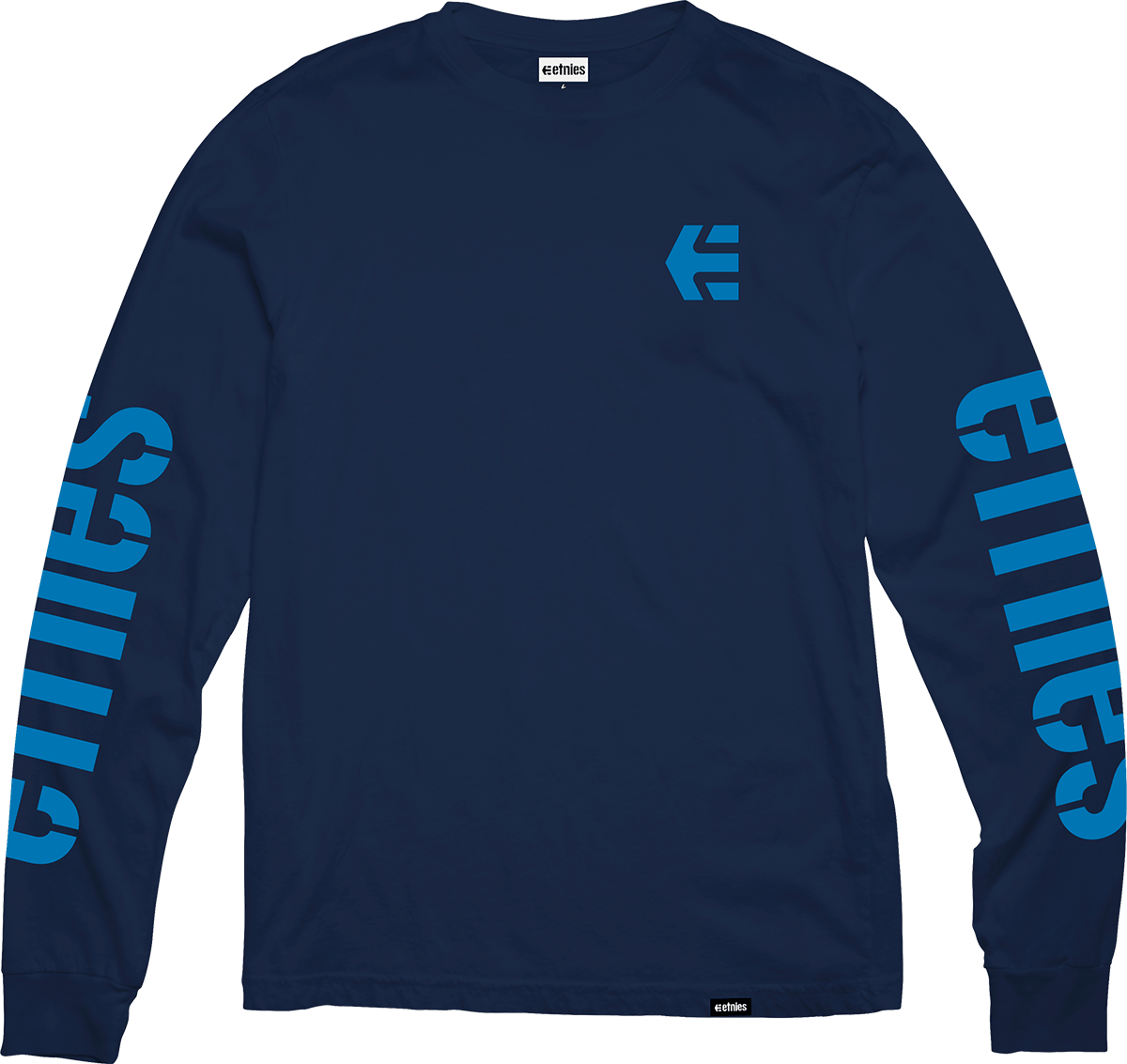etnies-icon-l-s-tee-maglia-manica-lunga-uomo-navy-blu image 1