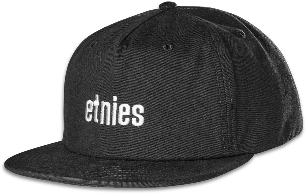 etnies-icon-embroidery-snapback-cappello-nero image 1