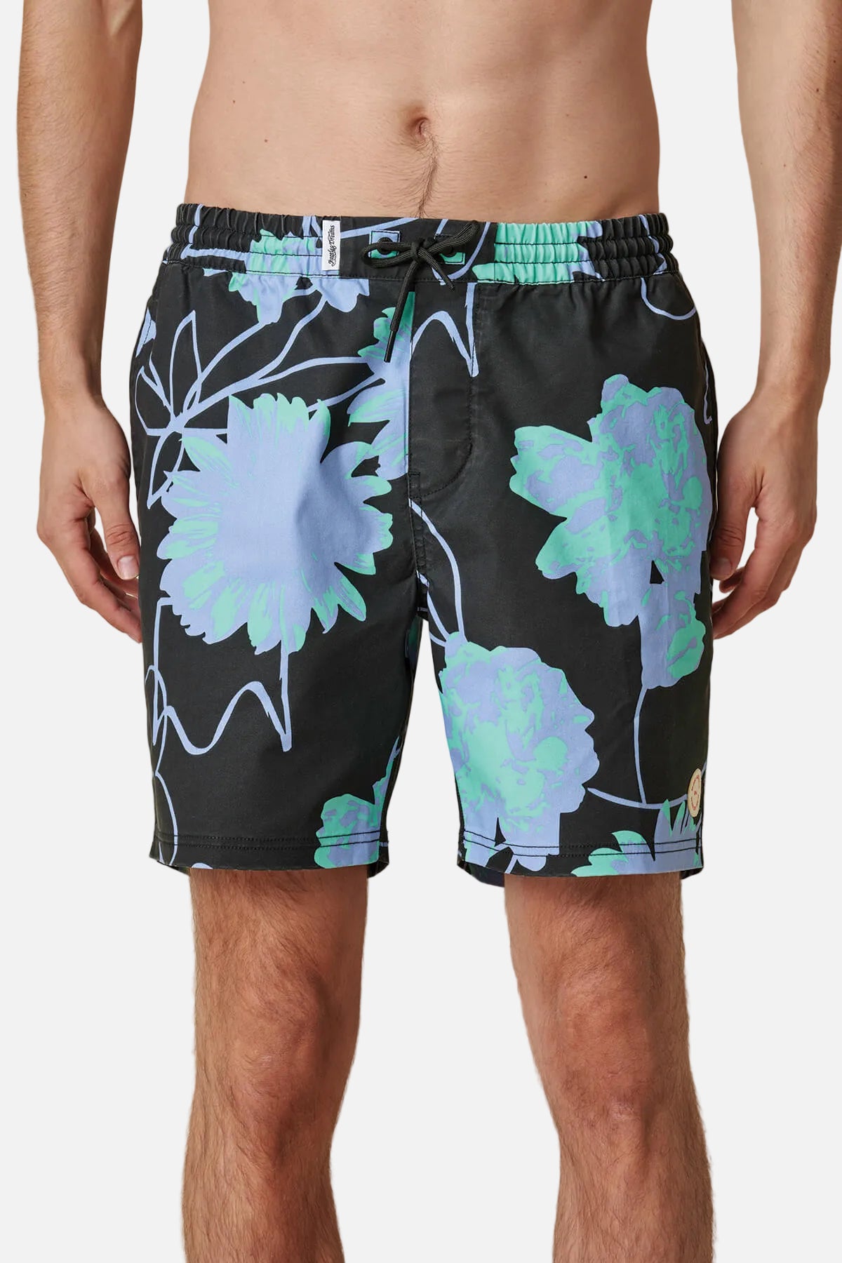 globe-dreamin-wild-poolshort-black image 1