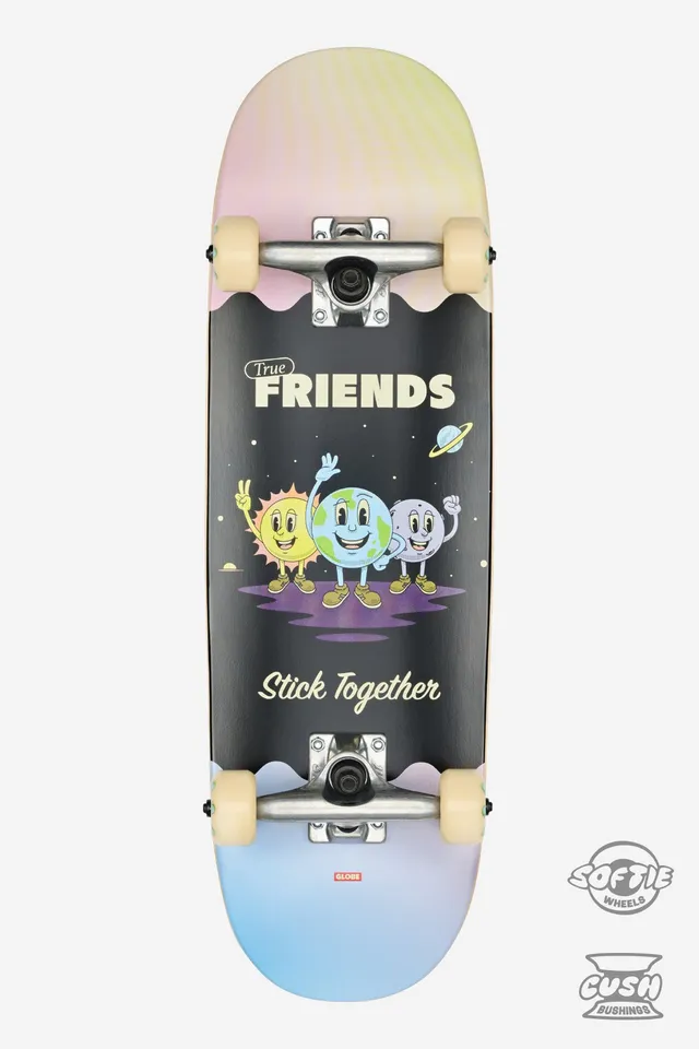 globe-kids-grip-95-mini-7-9-skateboard-completo-true-friends image 1