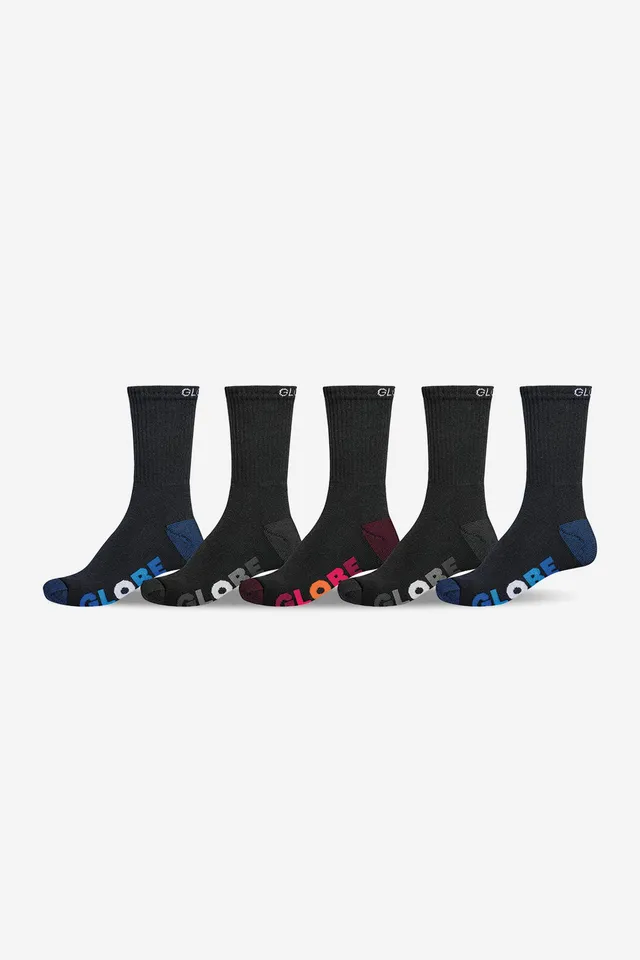globe-youth-multi-stripe-crew-socks-black-assorted image 1