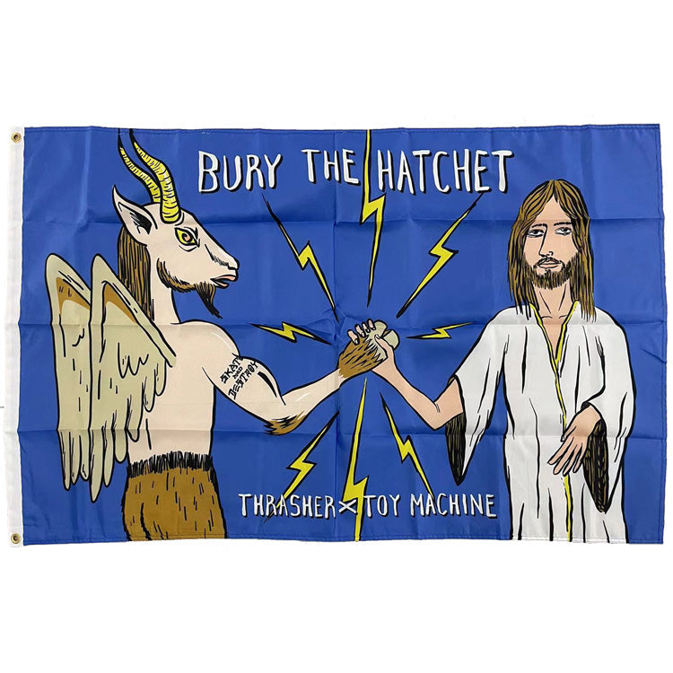 toy-machine-x-thrasher-bury-the-hatchet-bandiera image 1