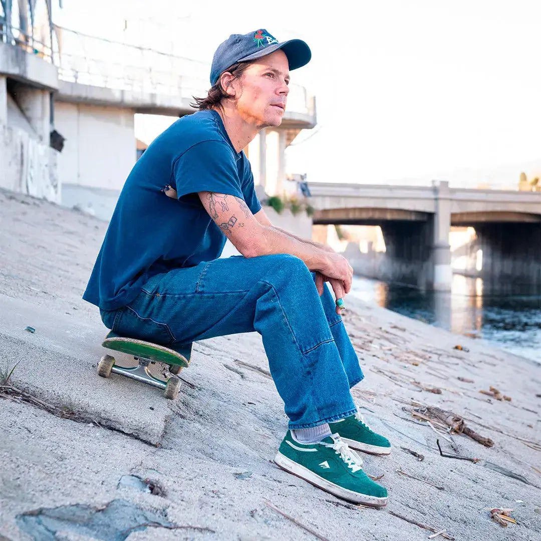emerica-ksl-iii-scarpe-skate-kevin-spanky-long-hunter-green-hairy-suede image 6