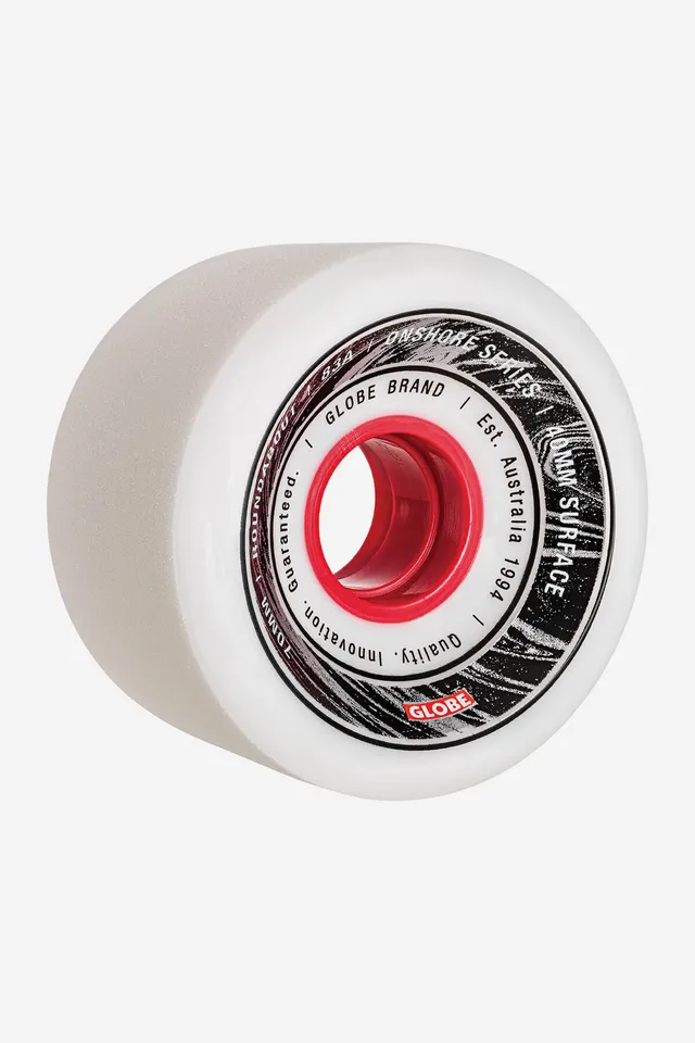 globe-roundabout-onshore-ruote-70mm-83a-white-red-set-4 image 1