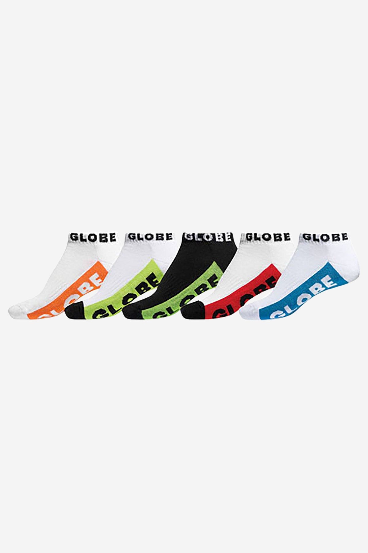 globe-multi-brights-ankle-sock-5-pack-calze-skate-corte-multi image 1