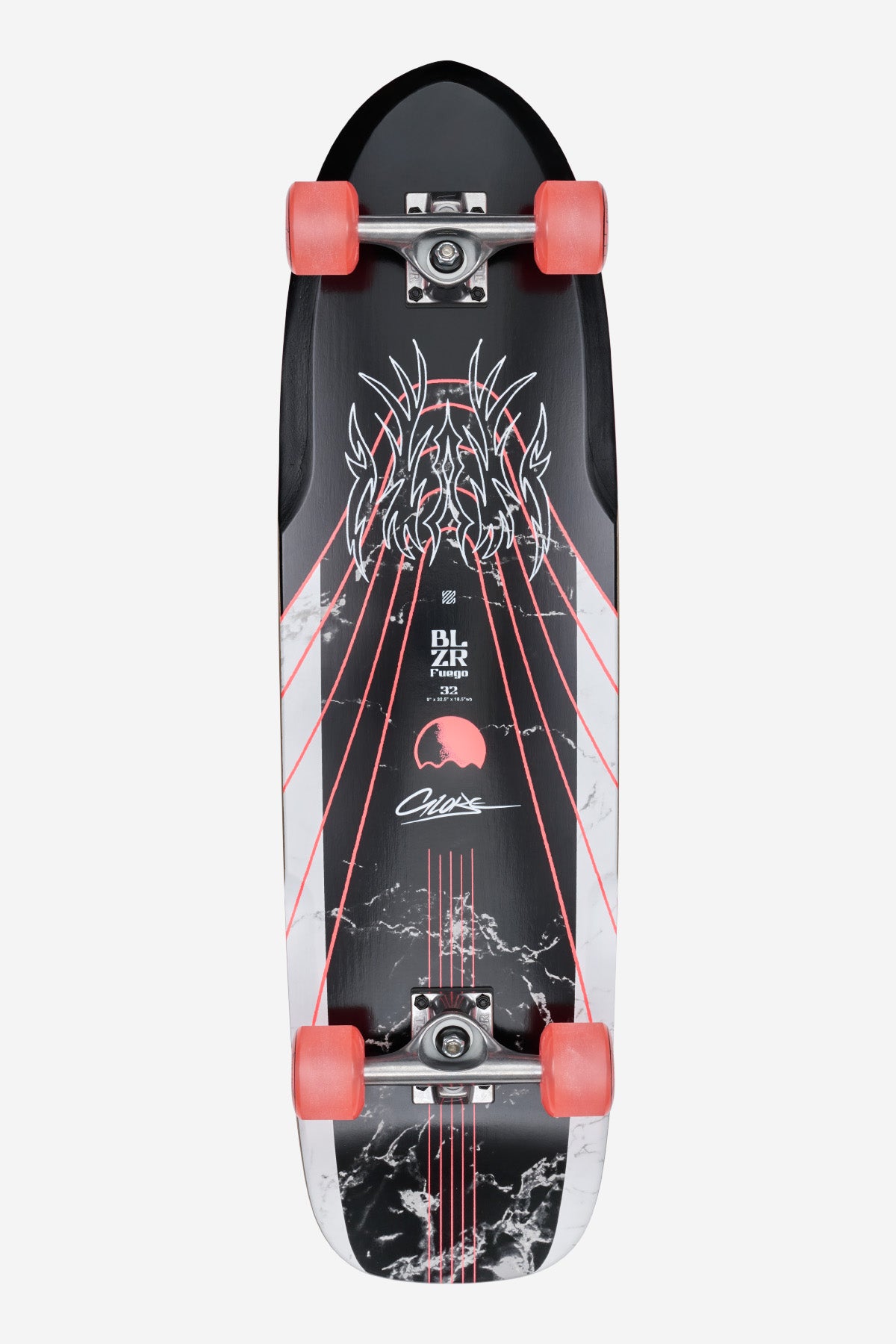 globe-blazer-fuego-cruiserboard-32-bamboo-red image 1